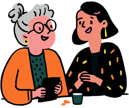 Healthcare workers illustration